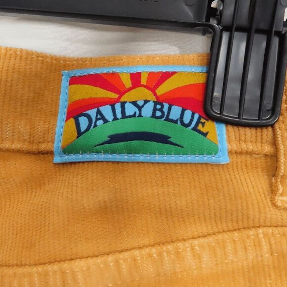 Daily Blue Mud Mustard Boost Corduroy Straight Leg Pants Size 25 - Picture 8 of 9